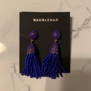 BAUBLE BAR DARK BLUE EARRINGS